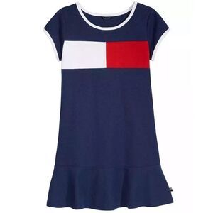 Tommy Hilfiger Classic American Red, White & Blue Dress Girls Medium 8/10